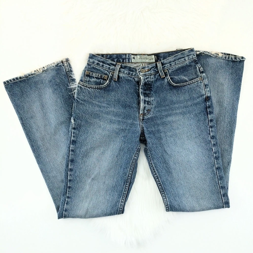 RARE VTG American Eagle | Button Fly High Rs Flare